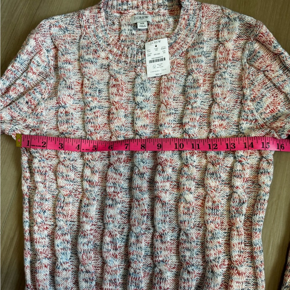 106 NWT J. Crew Women's Mulit Color Knit Sweater - Picture 3 of 7